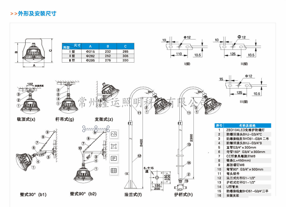 外形及安裝尺寸